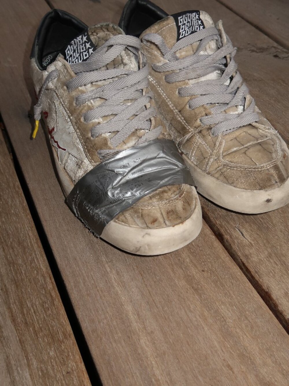 RARE Men's Golden Goose Duct Tape Stardan Sneakers US 10.5 / EU 43 - Picture 8 of 10